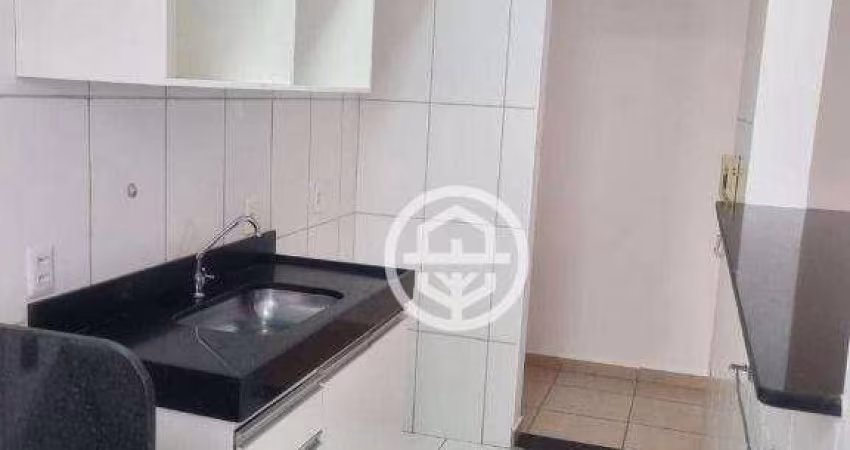 Apartamento com 2 dormitórios para alugar, 50 m² por R$ 1.205,00/mês - Cristiano de Carvalho - Barretos/SP