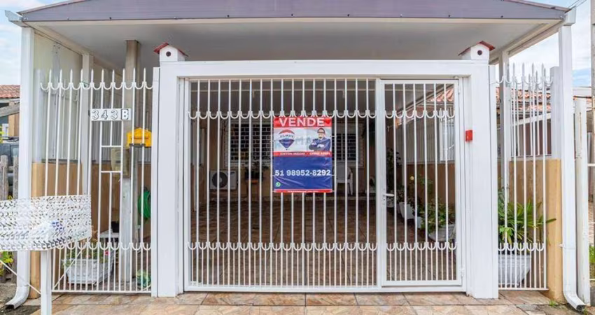 Casa com 2 dormitórios com churrasuqueira e pátio á venda por R$ 249.990,00 no Residencial Parque Sabiá, Esteio, RS