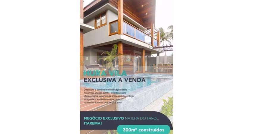 Linda casa à beira mar em Vila de alto padrão no Guajirú de Itarema