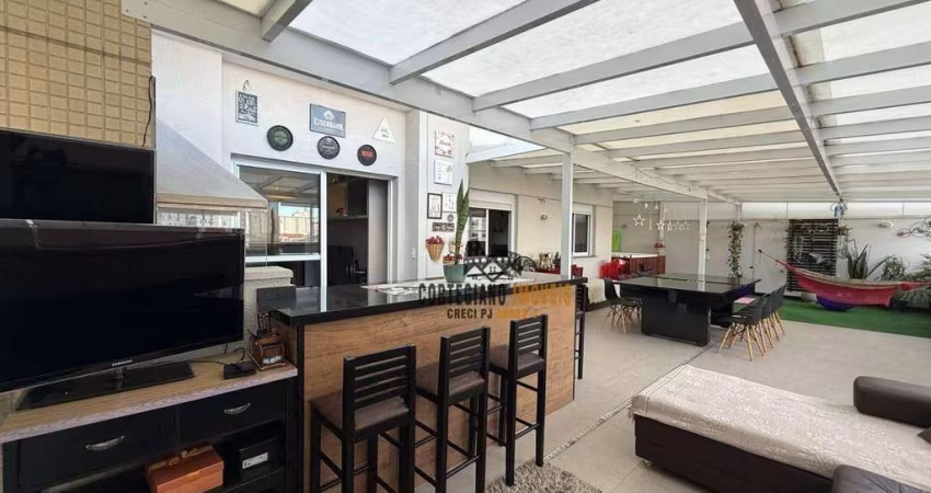 Apartamento Garden com 2 dormitórios à venda, 155 m² por R$ 1.400.000,00 - Campo Grande - Santos/SP