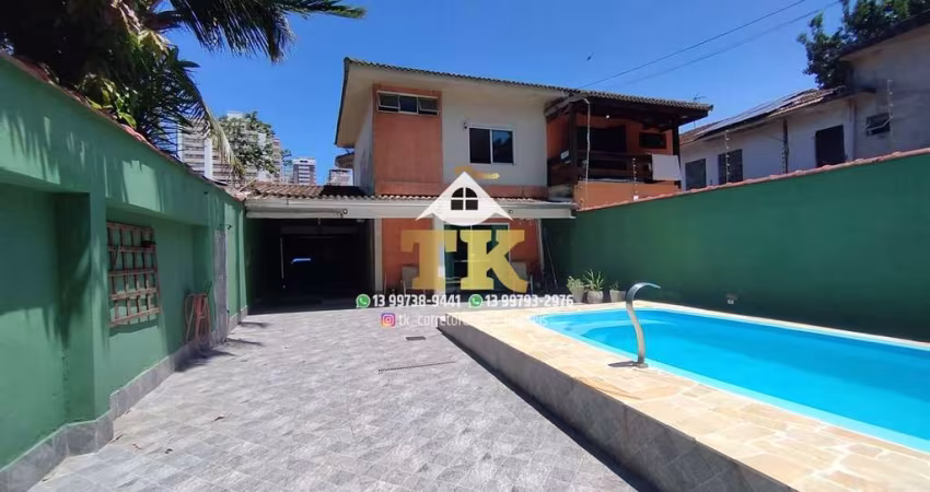 Casa com Piscina 4 dorm morro Xixová Canto do Forte PG Locação R$6 mil