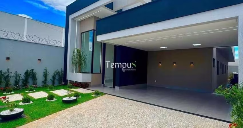 Casa à venda no bairro Residencial Humaitá - Goiânia/GO Alto padrão, 3 suites closet, acabamento moderno