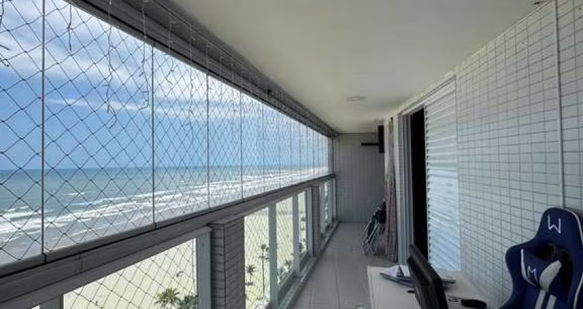 Apartamento aviação Praia Grande 3 dormitórios 3 suítes frente mar vista mar