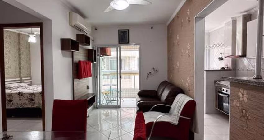 Apartamento aviação Praia Grande 1 dormitório sacada churrasqueira a carvão