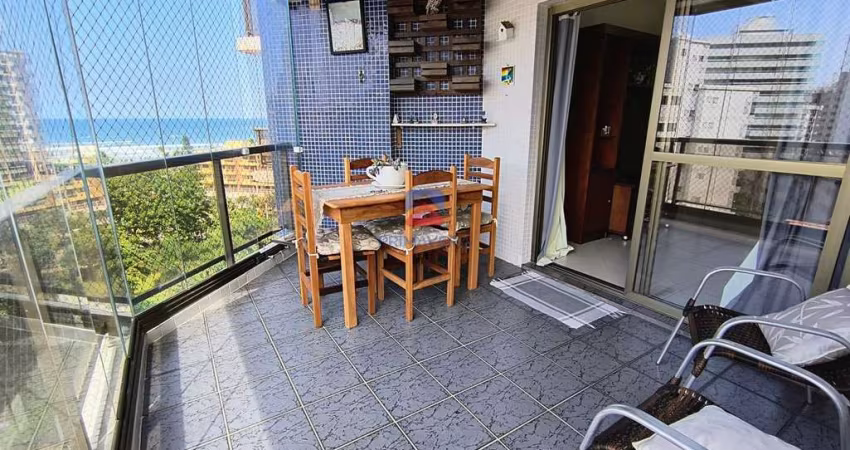 98 m² de area util|Semi mobiliado|Vista Mar