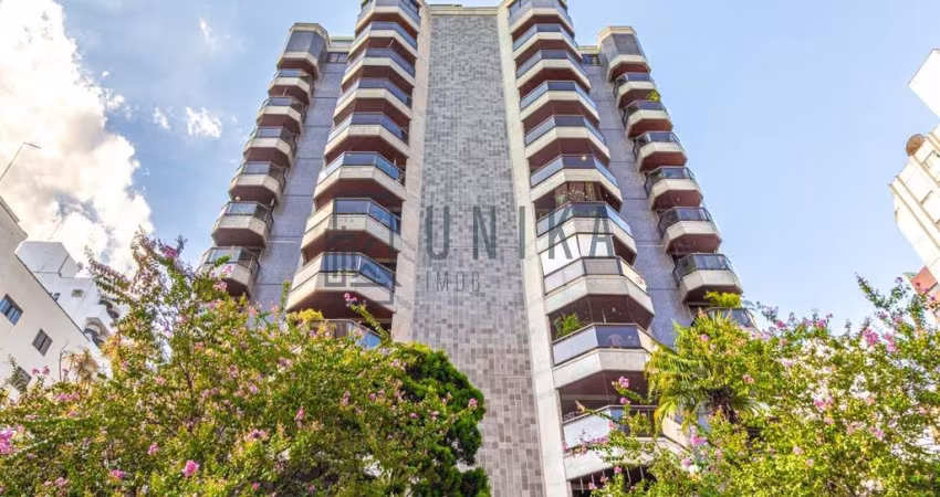 Luxuosa cobertura à venda no Cambui de Campinas-SP: 4 quartos, 4 suítes, 3 salas, 7 banheiros, 3 vagas, 244,53m²!