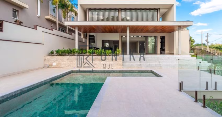 Impecável casa em condomínio à venda em Campinas-SP, Residencial Jatibela! 4 quartos, 4 suítes, 3 salas, 4 vagas, 700m²!