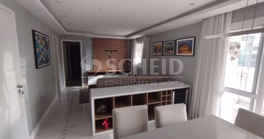 Apartamento sofisticado no Jd. Marajoara, com uma espaçosa varanda gourmet e 3 dormitórios
