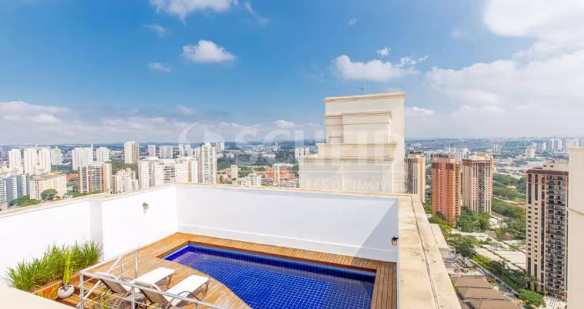 Cobertura, 4 doms, 3 suites, 4 vagas, vista panorâmica no Jd.Marajoara