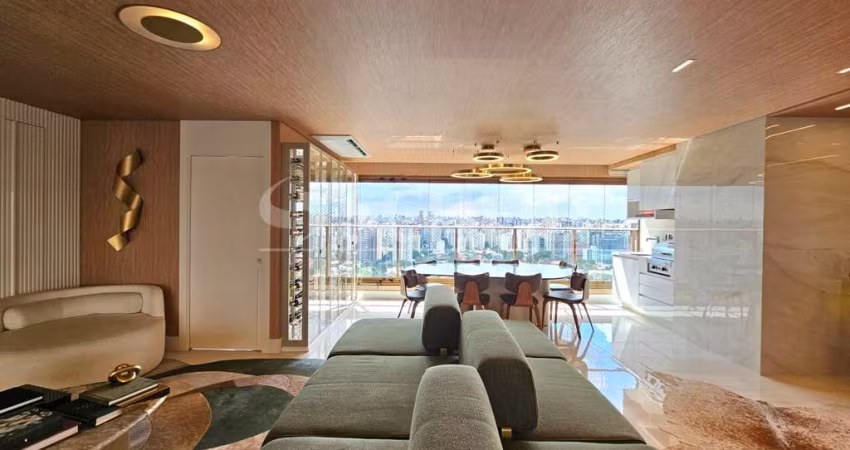 Apartamento no Campo Belo 147 mts, 3 suites e 2 vaga - Condominio novo
