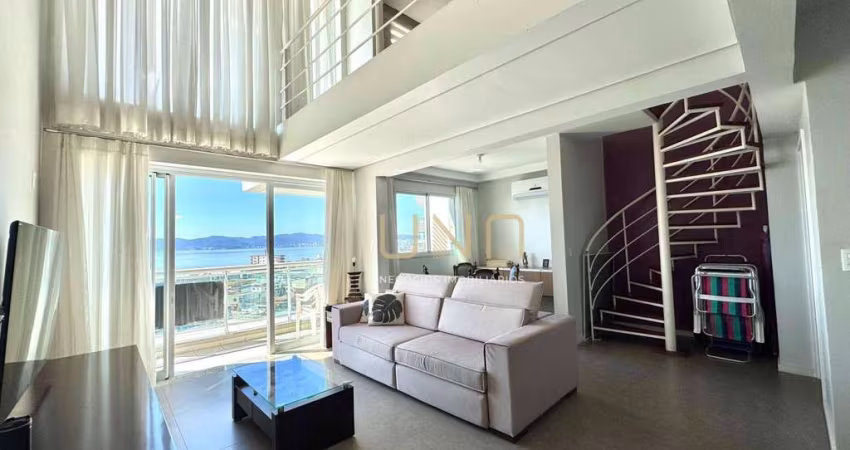 Duplex de 01 dormitórios com vista mar de tirar o fôlego, em condomínio club.