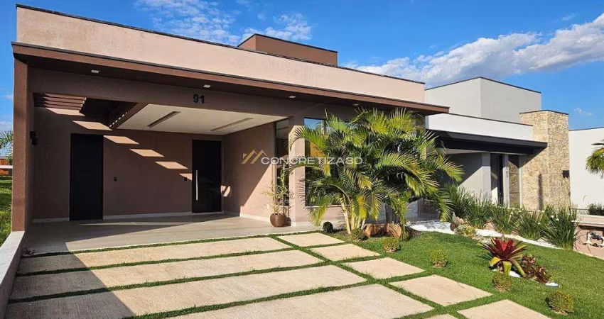 Casa à venda em Indaiatuba, Residencial Evidências, com 3 quartos, com 170 m², Condomínio Evidências