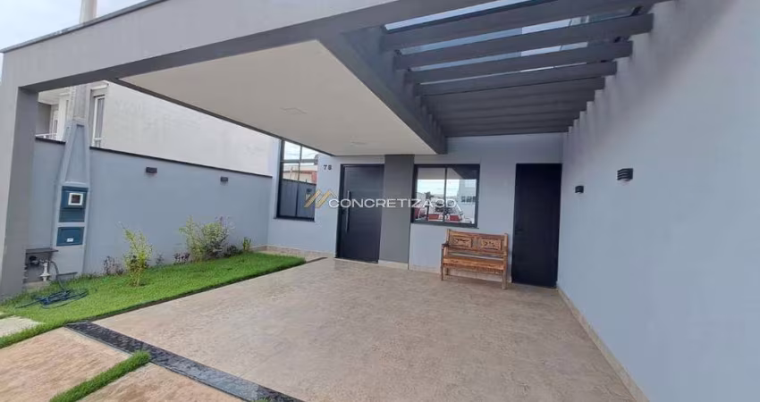 Casa à venda em Indaiatuba, Jardim Park Real, com 3 quartos, com 105 m², Condomínio Park Real