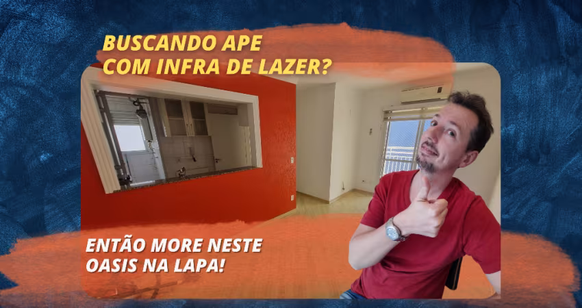 Apartamento com 2 dormitorios com uma suite na Lapa e infraestrutura de lazer!