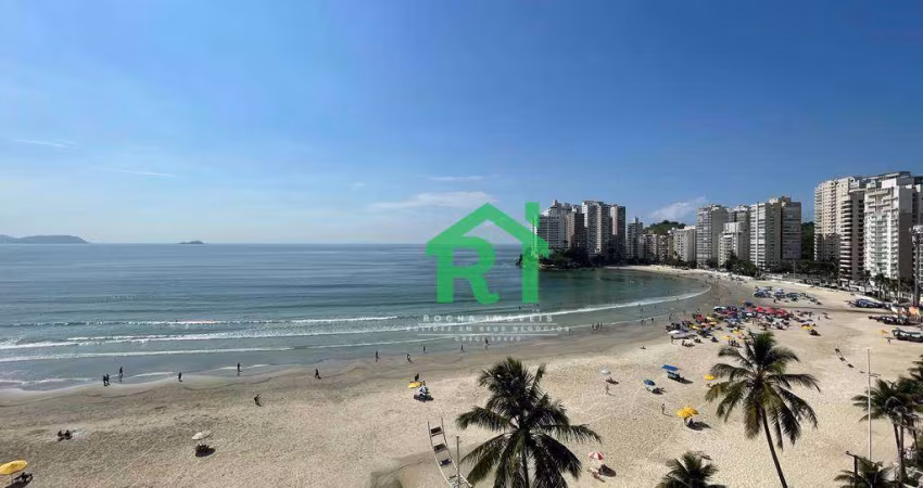 Apartamento à beira mar com 4 dormitórios (4 suítes), 2 vagas, Jardim Astúrias, Guarujá/SP
