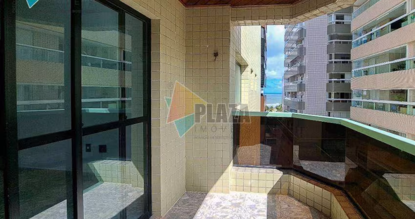 Apartamento com 2 dormitórios para alugar, 90 m² por R$ 4.200,02/mês - Canto do Forte - Praia Grande/SP