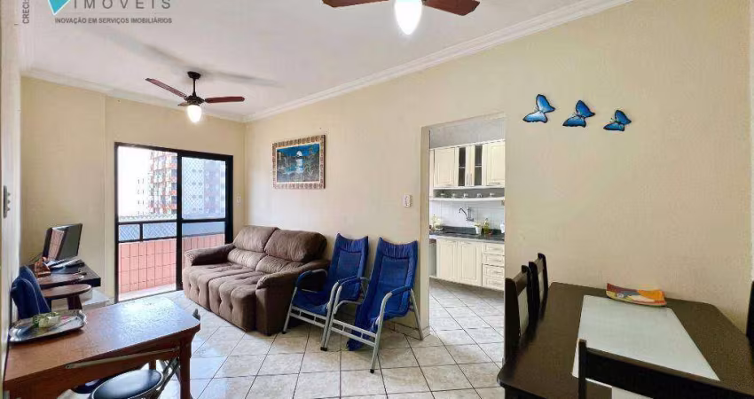 Apartamento com 1 dormitório à venda, 54 m² por R$ 310.000,00 - Vila Guilhermina - Praia Grande/SP