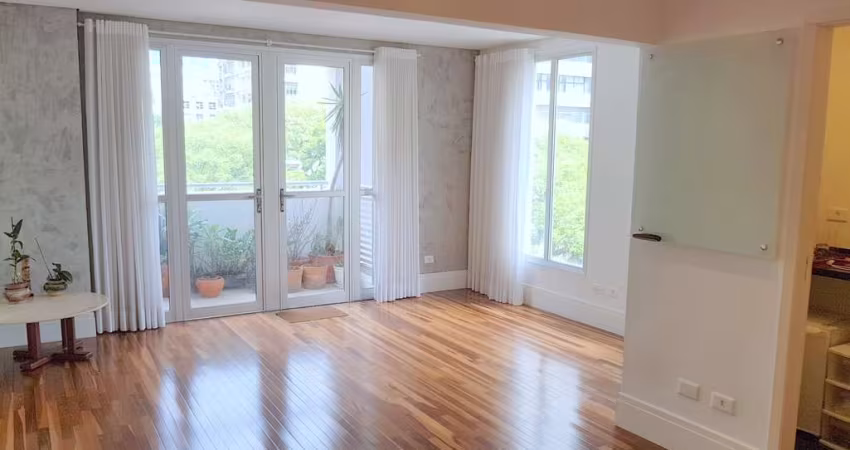 Sala comercial 42m² com 1 banheiro, copa e 1 vaga na Haddock Lobo próximo a Paulista