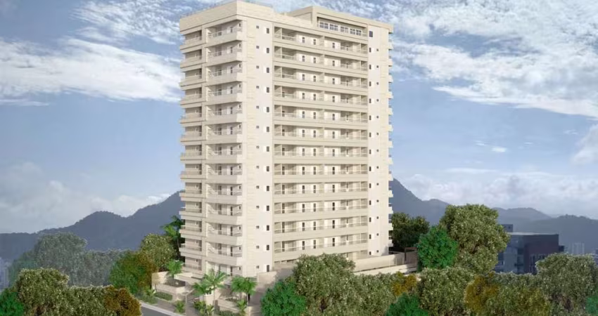 Apartamento com 2 dormitórios à venda, 73 m² por R$ 607.266 - Guilhermina - Praia Grande/SP