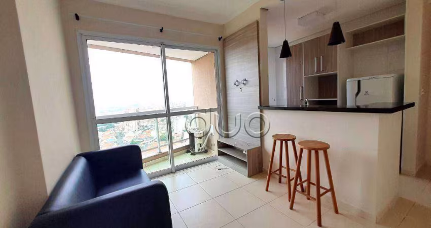 Apartamento com 1 dormitório para alugar, 37 m² por R$ 2.437,31/mês - Vila Independência - Piracicaba/SP