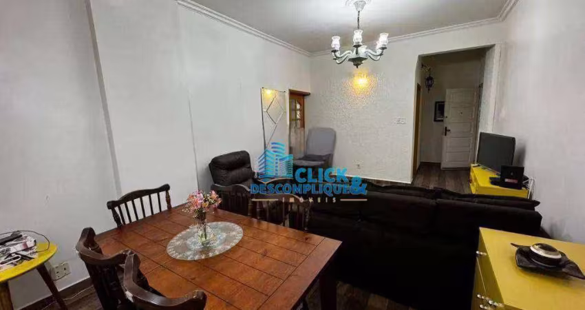 Apartamento com 2 dormitórios à venda, 90 m² por R$ 415.000,00 - Gonzaga - Santos/SP