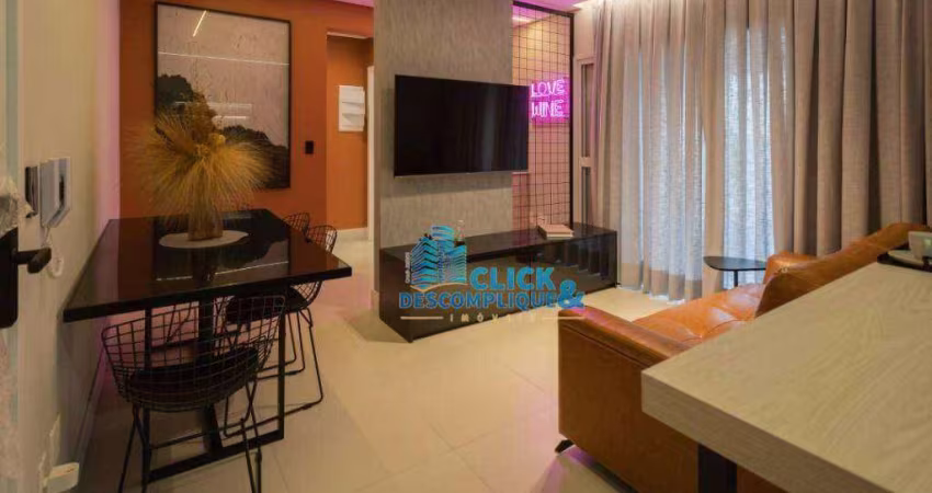 Apartamento com 1 dormitório à venda, 54 m² por R$ 715.000,00 - Boqueirão - Santos/SP