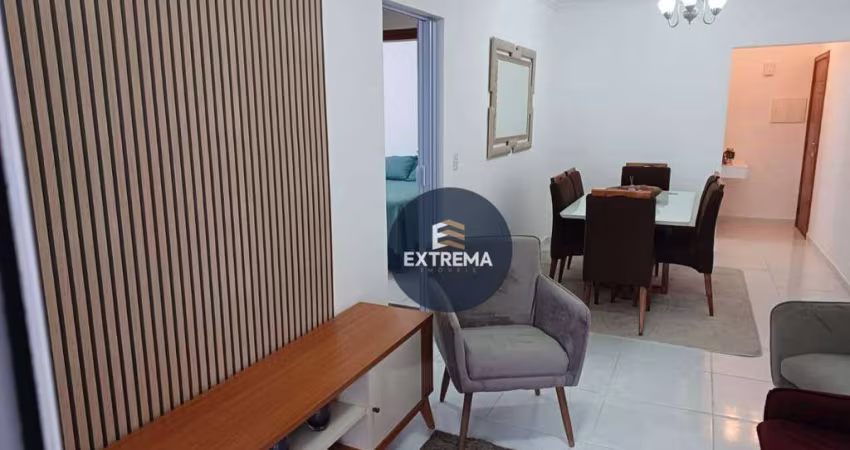 Apartamento  Porteira Fechada com 2 dormitórios sendo 1 suite à venda, 77 m² por R$ 440.000 - Tupi - Praia Grande/SP