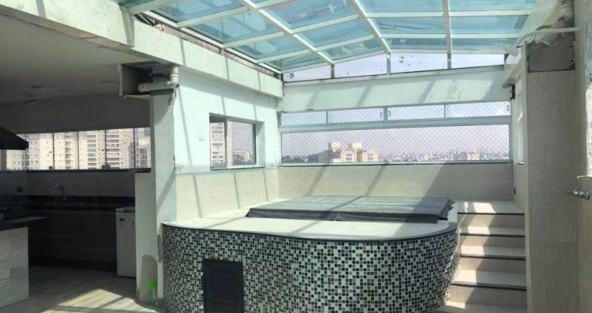 Cobertura com 2 dormitórios para alugar, 198 m² - Campestre - Santo André/SP