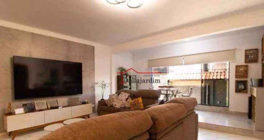 Sobrado com 3 dormitórios para alugar, 351 m² - Paraíso - Santo André/SP
