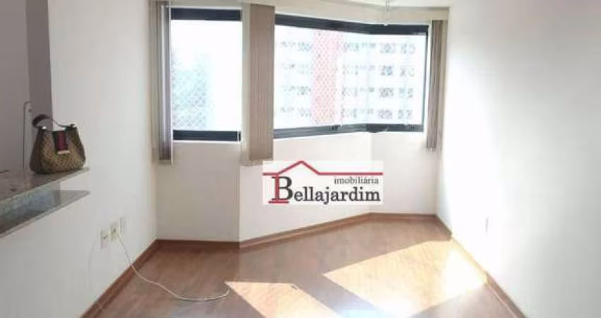 Apartamento com 1 dormitório para alugar, 50 m² - Bairro Jardim - Santo André/SP