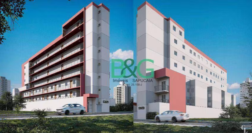 Apartamento com 2 dormitórios à venda, 45 m² por R$ 294.515,00 - Chácara Califórnia - São Paulo/SP