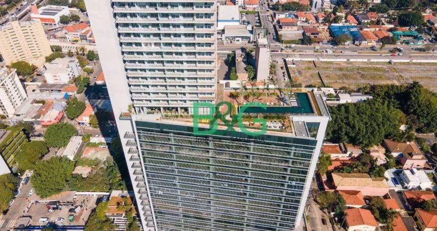 Apartamento com 1 dormitório para alugar, 35 m² por R$ 8.457/mês - Butantã - São Paulo/SP