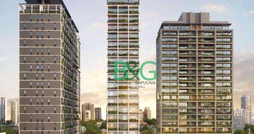 Studio com 1 dormitório à venda, 27 m² por R$ 451.886 - Campo Belo - São Paulo/SP