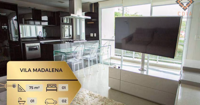 Apartamento Duplex com 1 dormitório à venda, 75 m² por R$ 1.000.000,00 - Vila Madalena - São Paulo/SP