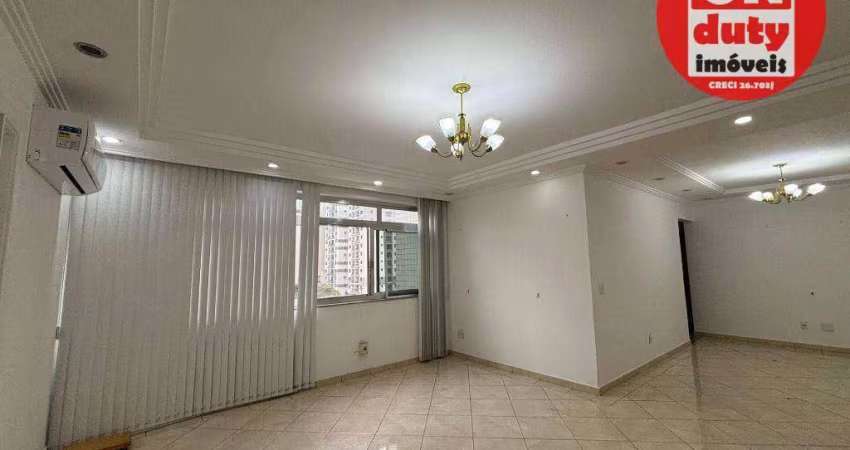 Apartamento para alugar, 144 m² por R$ 7.500/mês - Campo Grande - Santos/SP