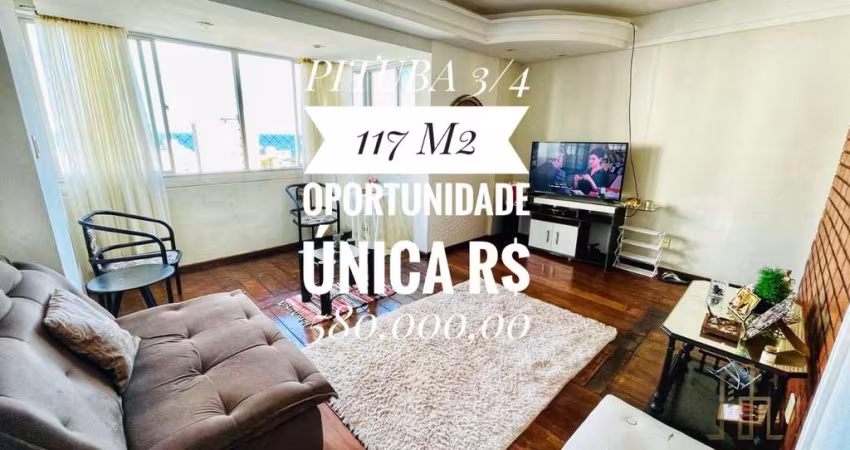 Apartamento 3 Quartos na Pituba à Venda: 117m², Suíte, Vaga de Garagem e Condomínio Completo!