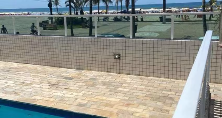 Porteira Fechada Apartamento mobiliado de 2 dormitórios com vista lateral para o mar