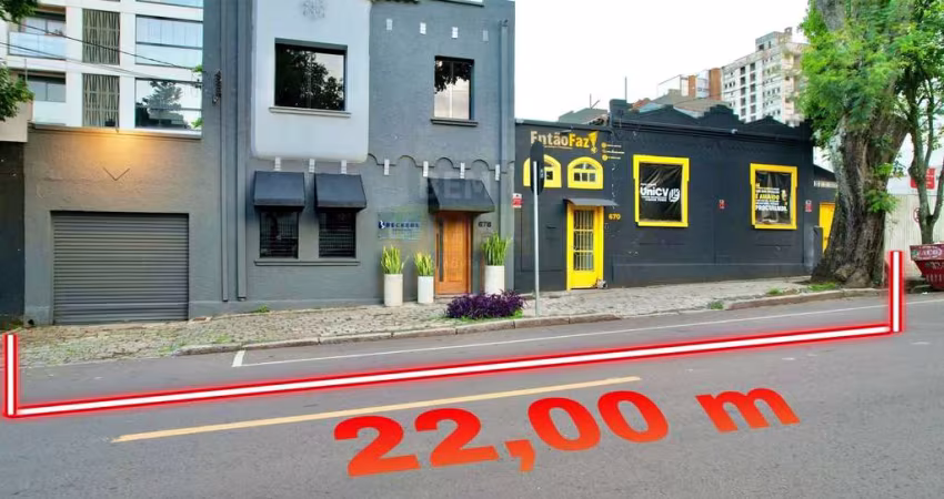 Terreno ZR4 no Juvevê com 2 Imóveis Comerciais (Sobrado e Casa Térrea) - Oportunidade Única!