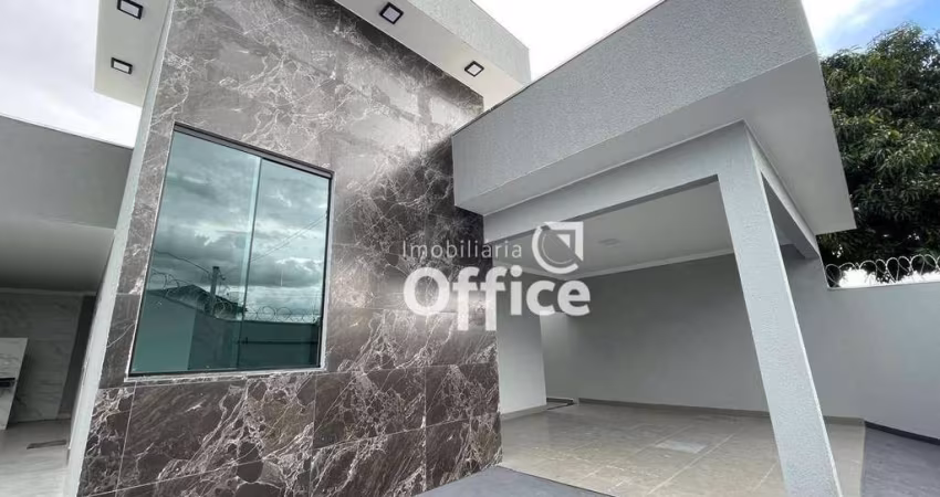Casa com 3 quartos  à venda, 125 m² por R$ 550.000 - Jardim Suíço - Anápolis/GO
