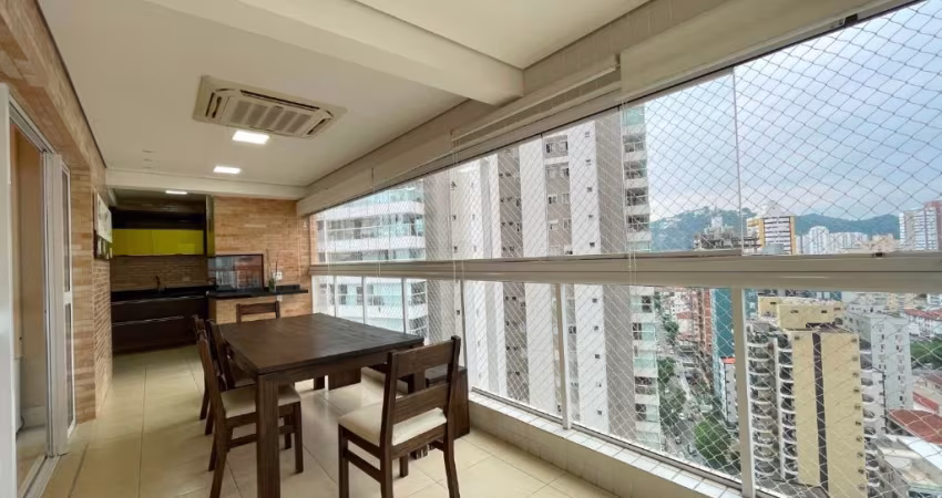 Apartamento tipo condominio clube, no coração do Gonzaga em Santoscom 2 dormitórios, 110 m² Locação