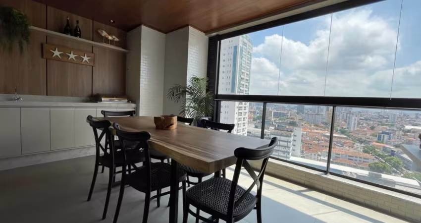 Apartamento porteira fechada  com 2 suites e 2 vagas na Lobo Viana à venda, 83 m² por R$ 1.500.000 - Boqueirão - Santos/