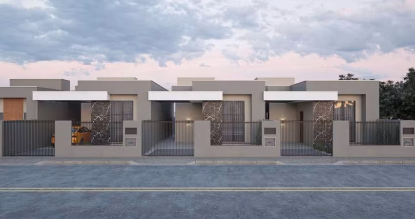 Casa com 3 dormitórios, em construção, Bairro Vila Nova em Barra Velha-SC. À ven