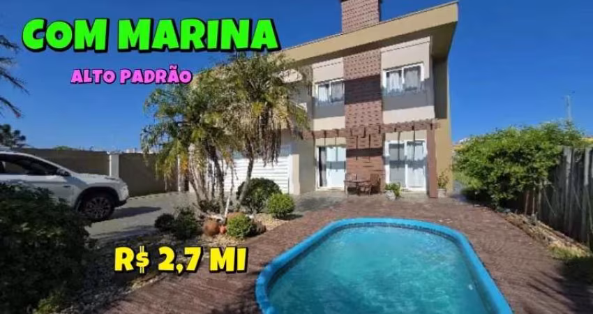 [706] CASA ALTO PADRÃO EM CONDOMÍNIO COM MARINA EM IMBÉ, 280M², 5 QUARTOS,