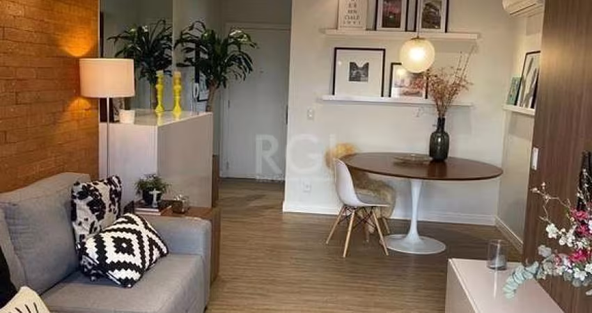 Excelente apartamento mobiliado de 2 dormitórios e 1 vaga de garagem