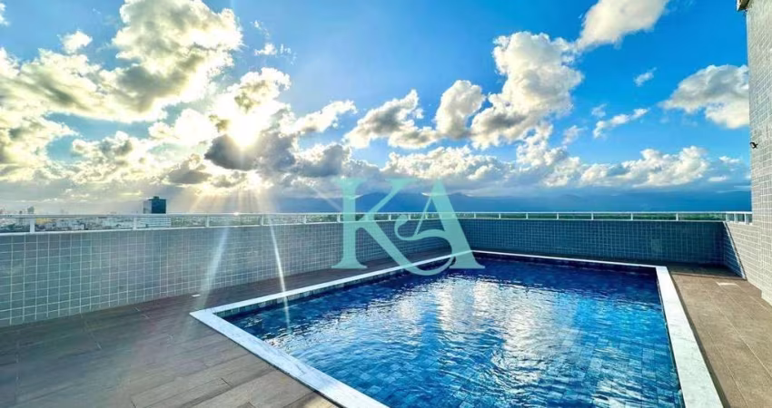 Apartamento com 1 dormitório à venda, 55 m² por R$ 330.000 - Vila Guilhermina - Praia Grande/SP