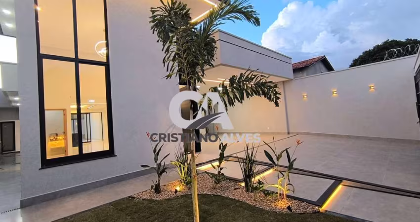 Oportunidade de casa de alto padrão sozinha no Lote,03 suítes, acesso rápido,05 minutos buriti shopping,Santa Cecília Aparecida de Goiânia,