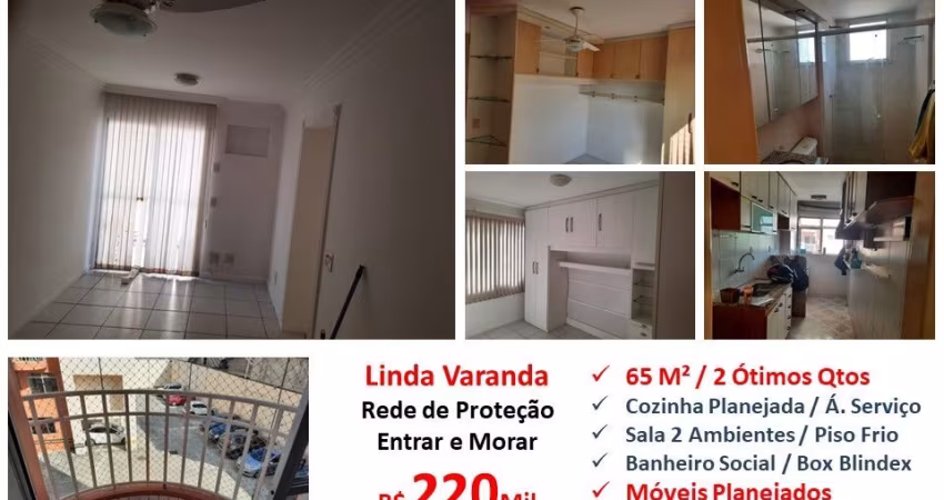 Lindo Apto 2 quartos e vaga Abolição Vitória 65M²