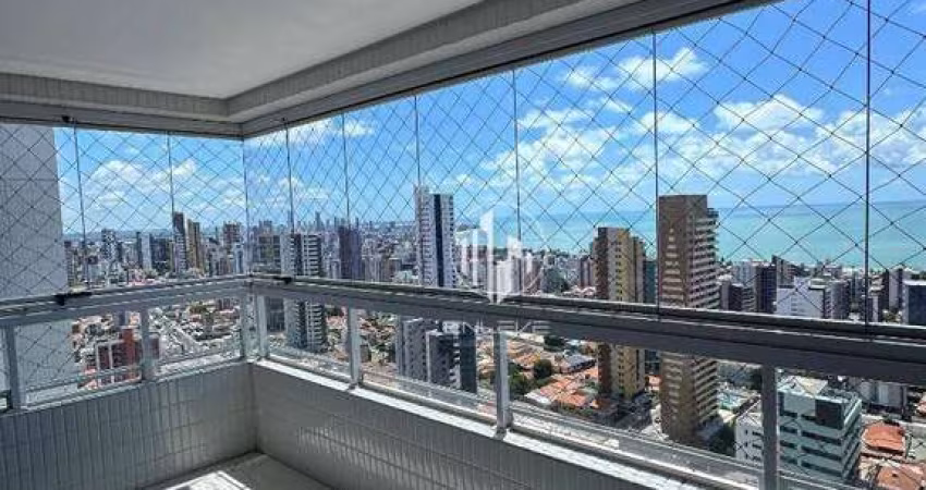 Apartamento de 106m2 com 3 Quartos + DCE, Vista Mar e Todo Projetado