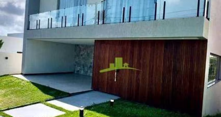 ALPHAVILLE LITORAL NORTE 1, Casa Mobiliada à Venda 250m², 4 Suítes, Piscina, Gourmet, Energia Solar – PORTEIRA FECHADA. Alto Padrão e Sustentabilidade