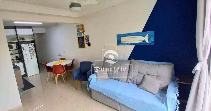 Apartamento com 2 dormitórios à venda, 71 m² por R$ 349.000,00 - Vila Príncipe de Gales - Santo André/SP